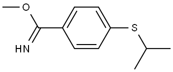Methyl 4-[(1-methylethyl)thio]benzenecarboximidate 结构式