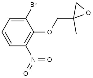 2-((2-bromo-6-nitrophenoxy)methyl)-2-methyloxirane 结构式