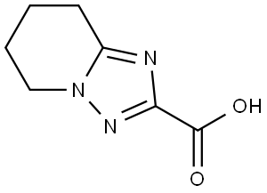 [1,2,4]Triazolo[1,5-a]pyridine-2-carboxylic acid, 5,6,7,8-tetrahydro- 结构式