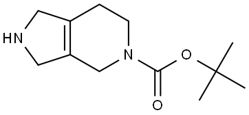 5H-Pyrrolo[3,4-c]pyridine-5-carboxylic acid, 1,2,3,4,6,7-hexahydro-, 1,1-dimethylethyl ester 结构式