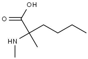2-甲基-2-(甲氨基)己酸 结构式