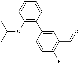 4-Fluoro-2'-(1-methylethoxy)[1,1'-biphenyl]-3-carboxaldehyde 结构式