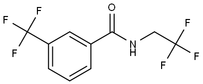 N-(2,2,2-Trifluoroethyl)-3-(trifluoromethyl)benzamide 结构式