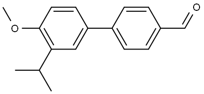 4'-Methoxy-3'-(1-methylethyl)[1,1'-biphenyl]-4-carboxaldehyde 结构式