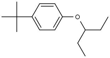 1-(1,1-Dimethylethyl)-4-(1-ethylpropoxy)benzene 结构式