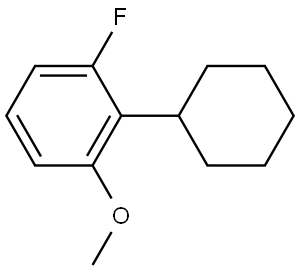 2-cyclohexyl-1-fluoro-3-methoxybenzene 结构式