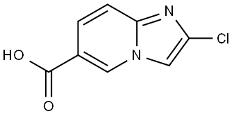 2-chloroimidazo[1,2-a]pyridine-6-carboxylic acid 结构式