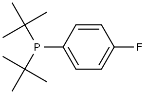 (4-氟苯基)二叔丁基膦 结构式