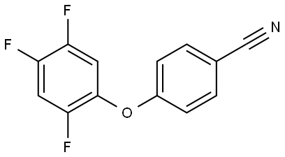 4-(2,4,5-Trifluorophenoxy)benzonitrile 结构式