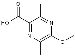 5-甲氧基-3,6-二甲基-2-吡嗪甲酸 结构式