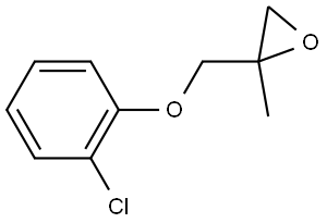 2-[(2-Chlorophenoxy)methyl]-2-methyloxirane 结构式