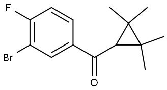 (3-Bromo-4-fluorophenyl)(2,2,3,3-tetramethylcyclopropyl)methanone 结构式