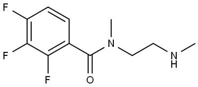 2,3,4-Trifluoro-N-methyl-N-[2-(methylamino)ethyl]benzamide 结构式