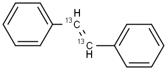 trans-Stilbene-α,β-13C2 结构式