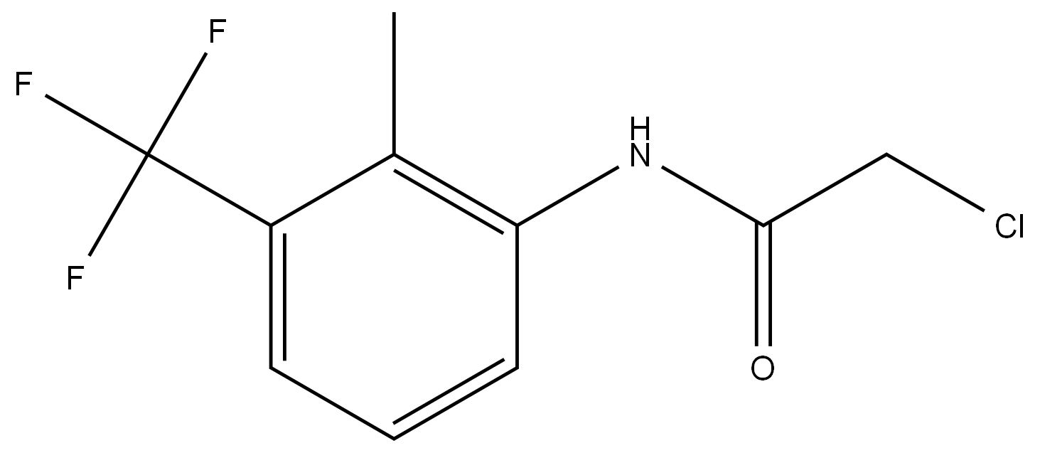 Acetamide, 2-chloro-N-[2-methyl-3-(trifluoromethyl)phenyl]- 结构式