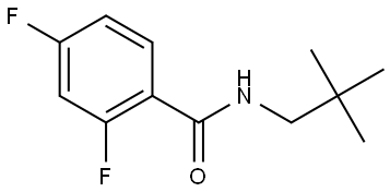 N-(2,2-Dimethylpropyl)-2,4-difluorobenzamide 结构式