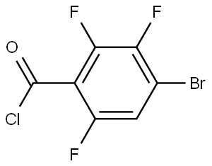 4-Bromo-2,3,6-trifluorobenzoyl chloride 结构式