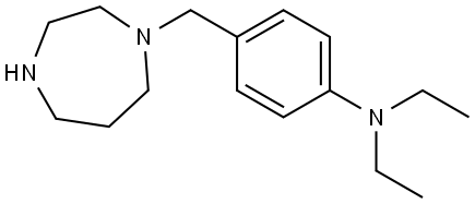 4-((1,4-diazepan-1-yl)methyl)-N,N-diethylaniline 结构式