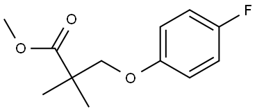 Methyl 3-(4-fluorophenoxy)-2,2-dimethylpropanoate 结构式