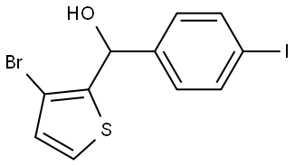 3-Bromo-α-(4-iodophenyl)-2-thiophenemethanol 结构式