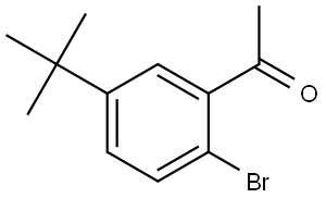 1-[2-Bromo-5-(1,1-dimethylethyl)phenyl]ethanone 结构式