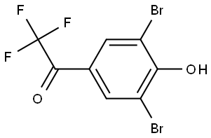 1-(3,5-Dibromo-4-hydroxyphenyl)-2,2,2-trifluoroethanone 结构式