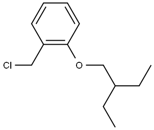 1-(氯甲基)-2-(2-乙基丁氧基)苯 结构式