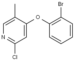 4-(2-Bromophenoxy)-2-chloro-5-methylpyridine 结构式