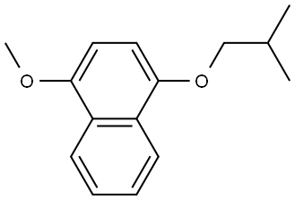 1-Methoxy-4-(2-methylpropoxy)naphthalene 结构式