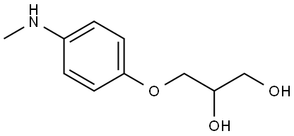 1,2-Propanediol, 3-[4-(methylamino)phenoxy]- 结构式