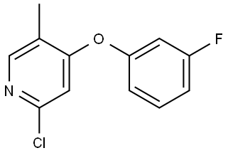 2-Chloro-4-(3-fluorophenoxy)-5-methylpyridine 结构式