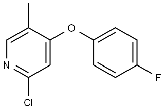 2-Chloro-4-(4-fluorophenoxy)-5-methylpyridine 结构式
