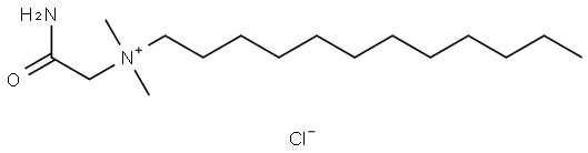 N-(2-氨基-2-氧代乙基)-N,N-二甲基十二烷-1-铵氯化物 结构式