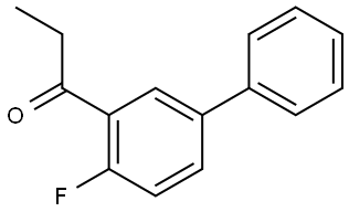 1-(4-fluoro-[1,1'-biphenyl]-3-yl)propan-1-one 结构式