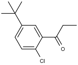 1-(5-(tert-butyl)-2-chlorophenyl)propan-1-one 结构式