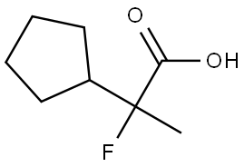 2-环戊基-2-氟丙酸 结构式