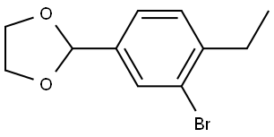2-(3-bromo-4-ethylphenyl)-1,3-dioxolane 结构式