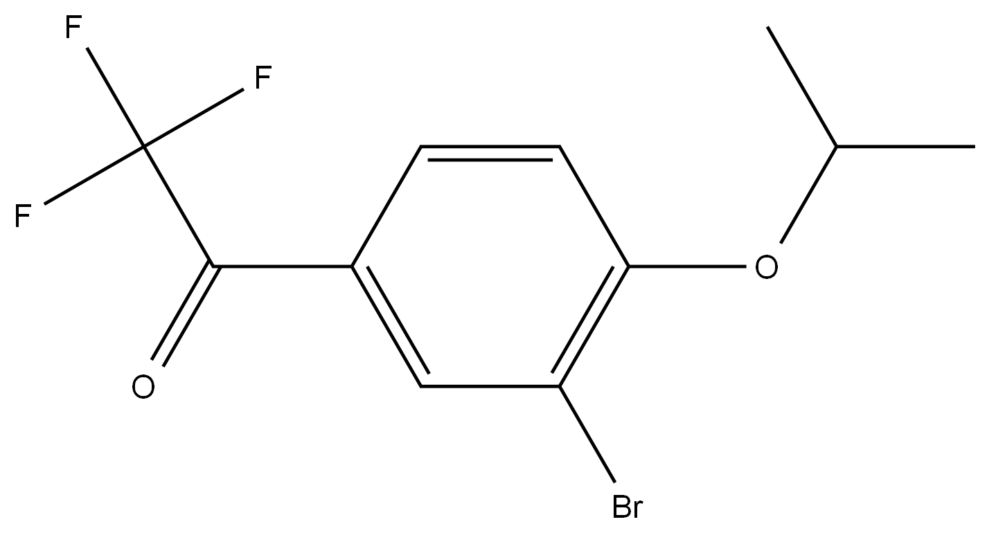 1-(3-Bromo-4-isopropoxyphenyl)-2,2,2-trifluoroethanone 结构式