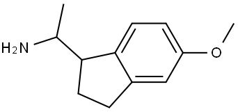 1-(5-methoxy-2,3-dihydro-1H-inden-1-yl)ethan-1-amine 结构式