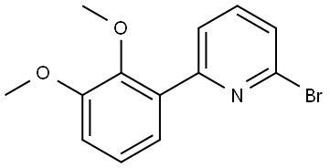 2-Bromo-6-(2,3-dimethoxyphenyl)pyridine 结构式