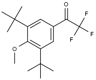 1-(3,5-DI-TERT-BUTYL-4-METHOXYPHENYL)-2,2,2-TRIFLUOROETHA 结构式