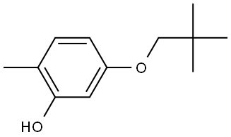 5-(2,2-Dimethylpropoxy)-2-methylphenol 结构式