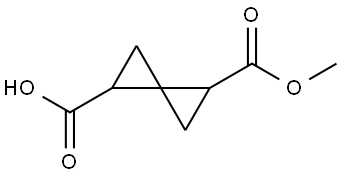 4-(methoxycarbonyl)spiro[2.2]pentane-1-carboxylic acid 结构式