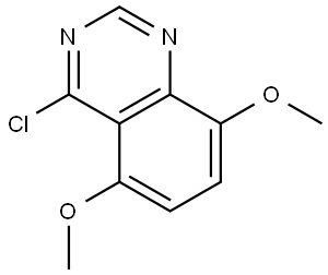 4-氯-5,8-二甲氧基喹啉唑 结构式