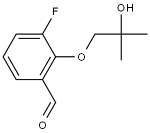 3-Fluoro-2-(2-hydroxy-2-methylpropoxy)benzaldehyde 结构式