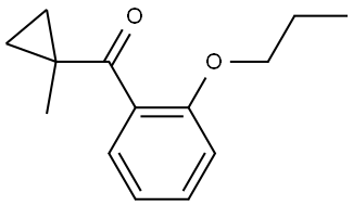 (1-Methylcyclopropyl)(2-propoxyphenyl)methanone 结构式