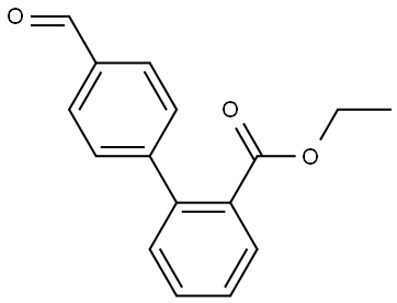 4'-Formyl-biphenyl-2-carboxylic acid ethyl ester 结构式