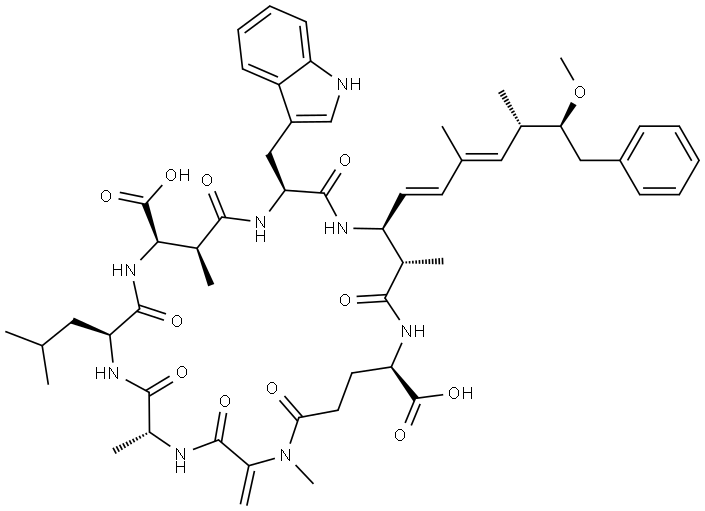 藻华毒素 结构式