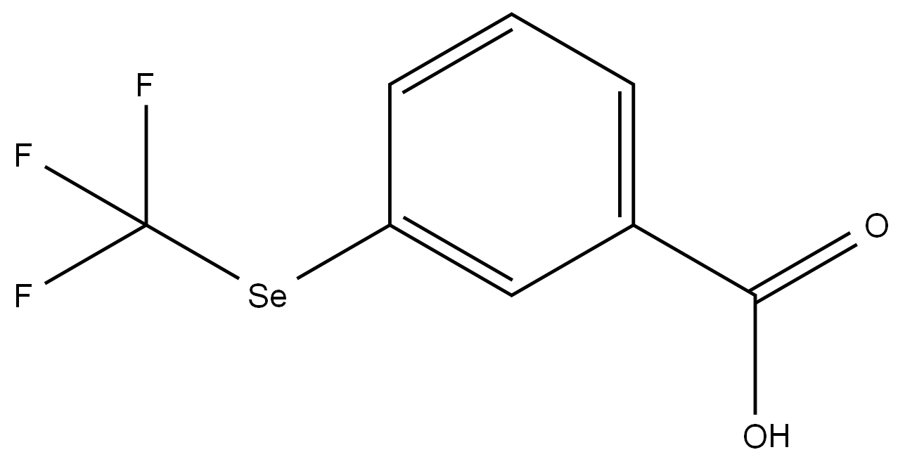 3-((三氟甲基)硒基)苯甲酸 结构式