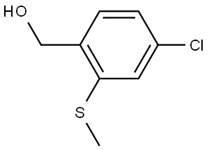 4-氯-2-(甲硫基)苄醇 结构式